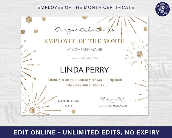 Image 4 for Manager Of The Month Certificate Template