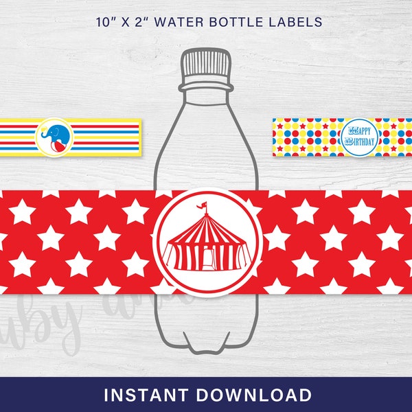 Circus Labels - Etsy