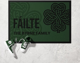 Celtic Doormat | Ultra Thin Door Mat | Non-Slip Absorbent Mat | Personalised Custom Doormat | Housewarming Gift