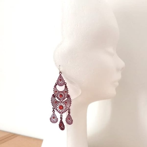 Boucles d'oreilles bohème gitane