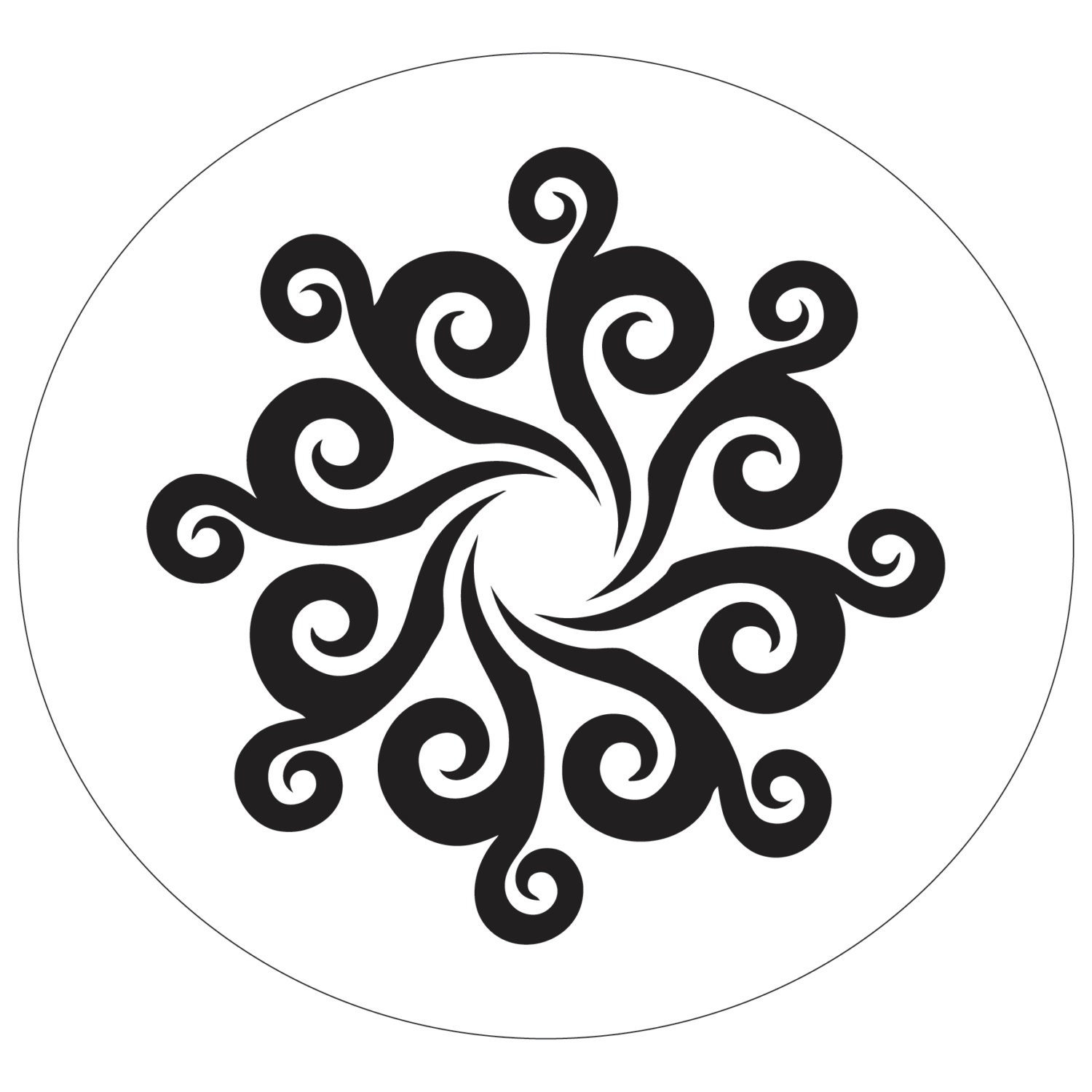 Flowers Spiral Cake Stencil Cake Round Stencil for Cake - Etsy