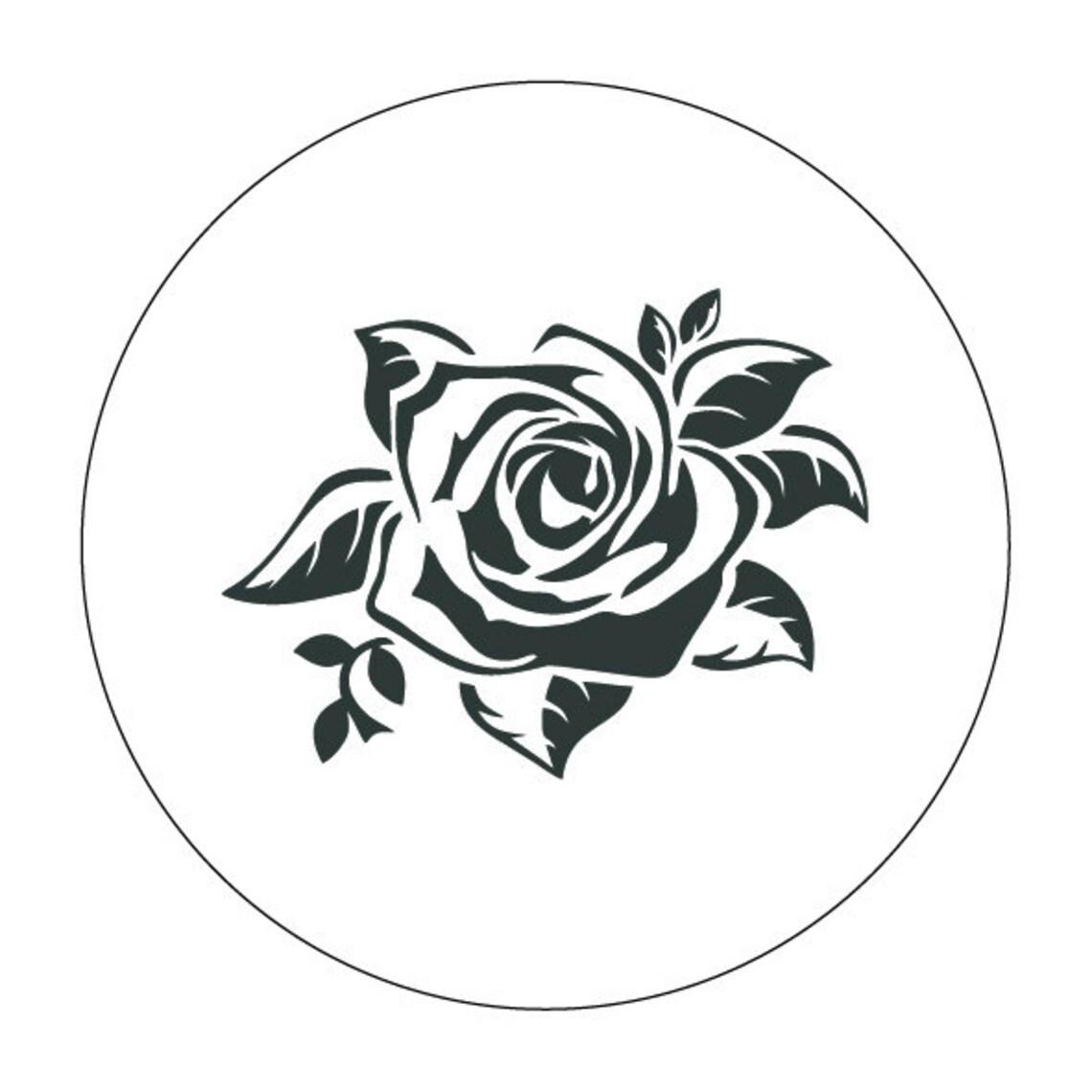 Rose Flower stencil cake Round stencil for cake decoration. Etsy