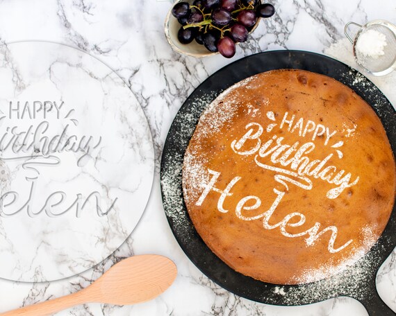Pie Topper Stencils in a Variety of 4 Designs Set of 4 Pie Top Stencils Anniversary Birthday Congratulations and I Love You