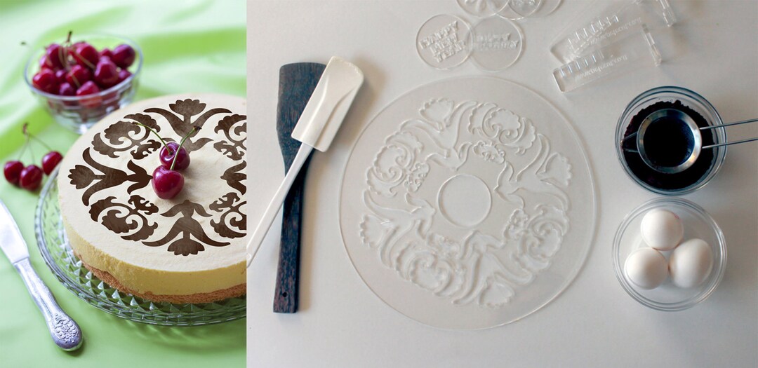 Flower Stencil Cake Decoration Decoration Stencil for Etsy