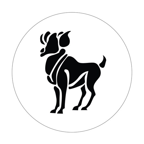 aries cake decorating stencil perfect for birthday cake in etsy