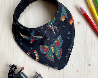 Bavoir bandana baby tattoo