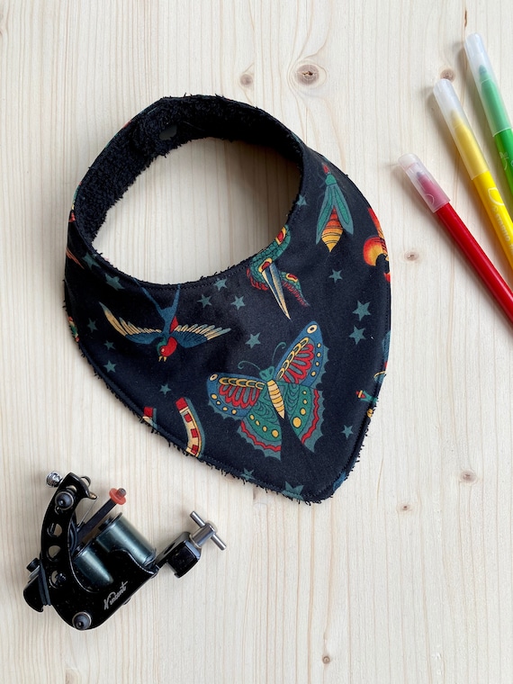 Bavoir bandana bébé tattoo