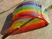 Fused Glass Rainbow Arch - Candle Shield 