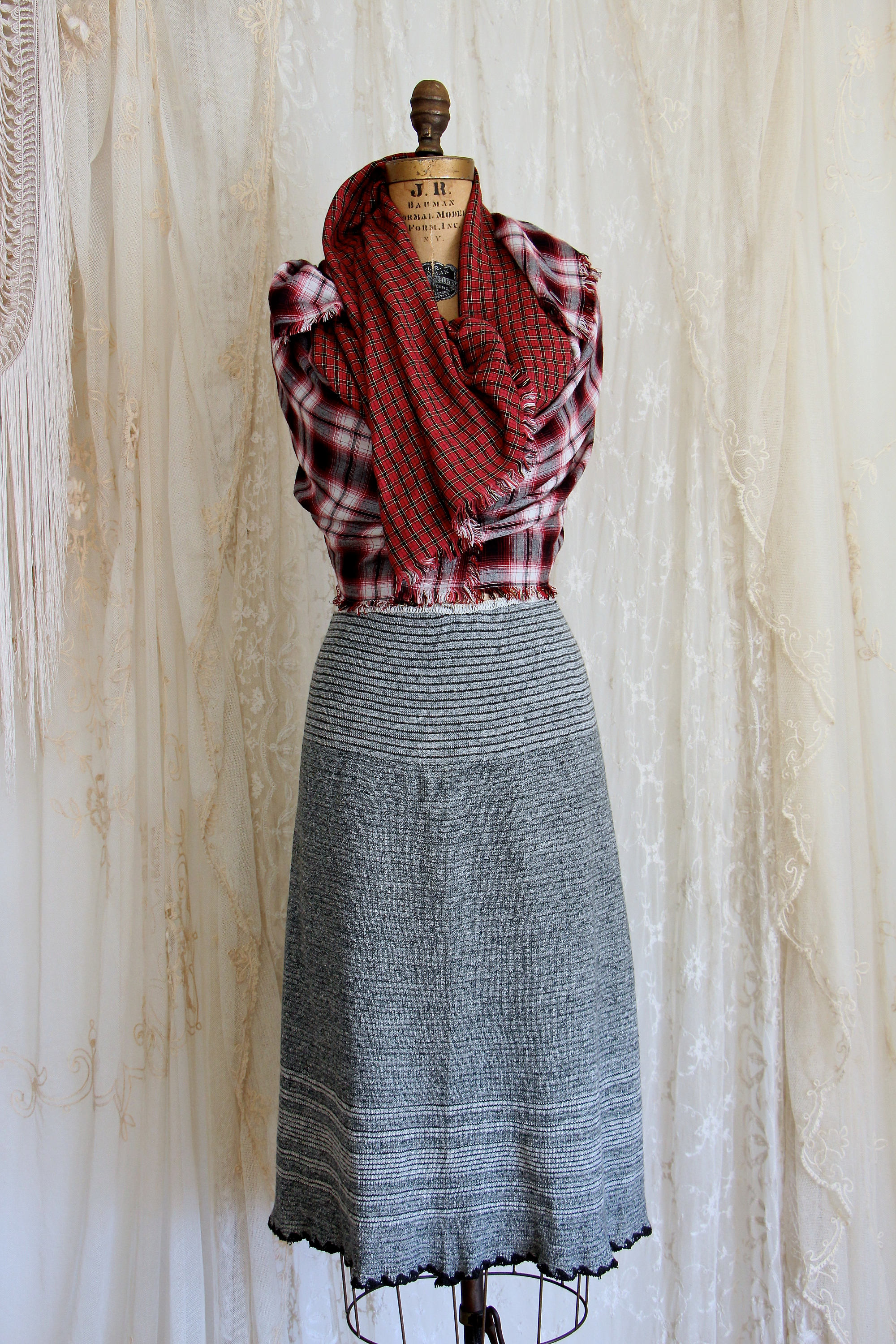 Rare 1900's Winter Petticoat / Knit Sweater Skirt / - Etsy