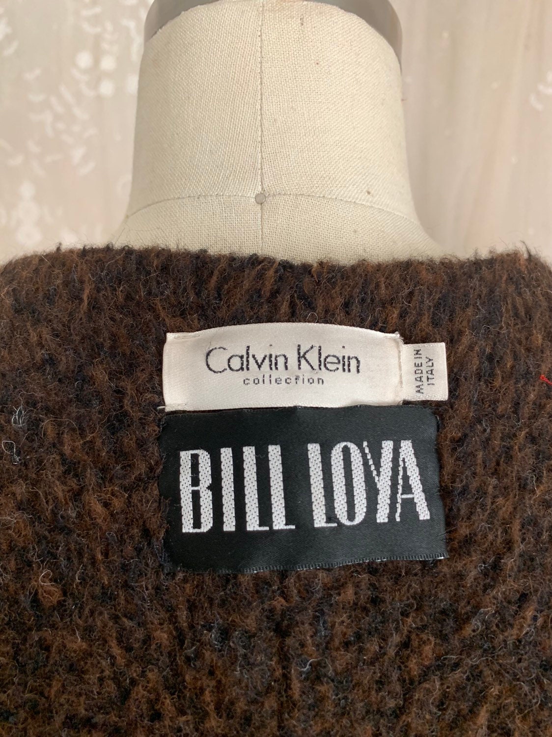 Vintage 90's Calvin Klein Branded Logo Jacket Coat