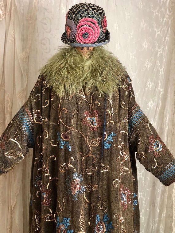 Authentic 1920’s Opera Coat / Beaded Coat / Art De