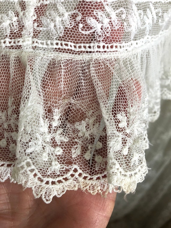 Antique Edwardian Cotton and Lace Little Girls Sl… - image 9