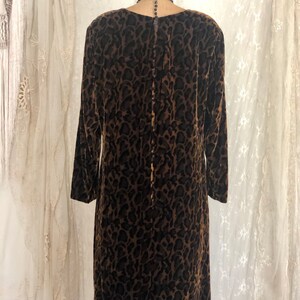 Vintage ARNOLD SCAASI Dress / Leopard Print / Velvet Dress / - Etsy