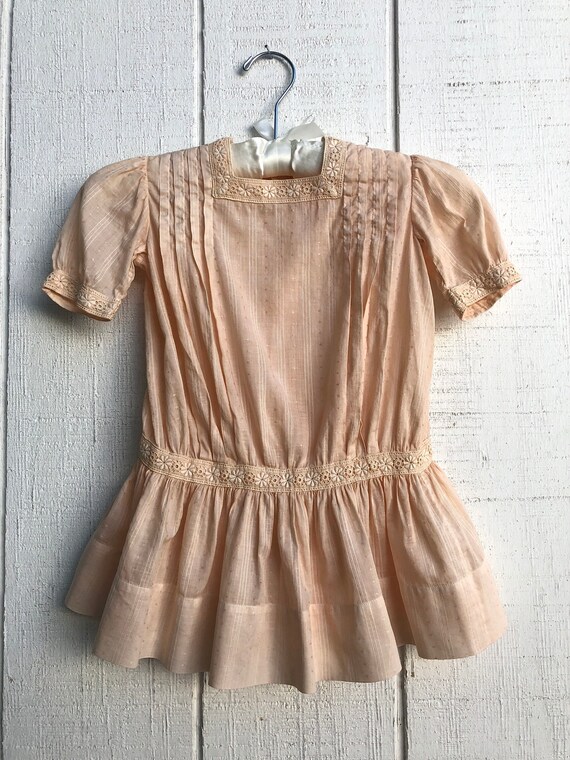 Antique Heirloom Girls Edwardian Dress