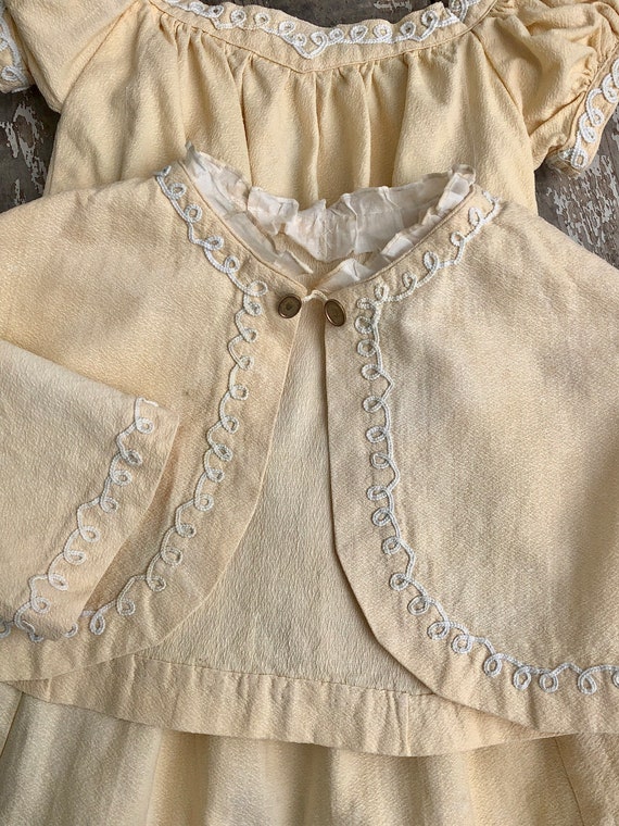 RARE Antique 1880's Heirloom Girls Dress and Jacke