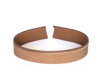Leather Hat tape 35mm BEIGE sweatband Millinery supply