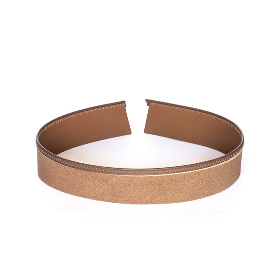 Leather Hat tape 35mm BEIGE sweatband Millinery supply