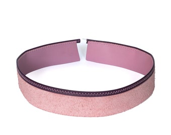 Leather Hat tape 35 mm PINK bias tape sweatband hat filler millinery supply