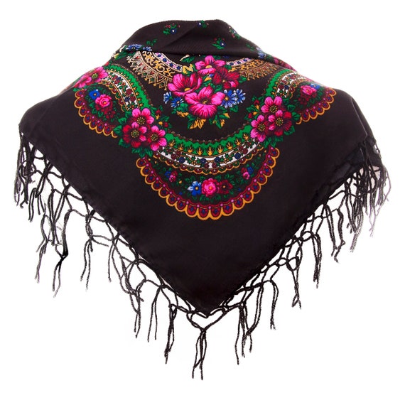 Freak Scene Sciarpa Quadrata In Cotone - Cranio Nero Su Verde - Foulard Leggero Multiuso