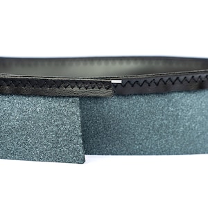 Läderhattband 35 mm SVART svettband Millinery supply bild 3
