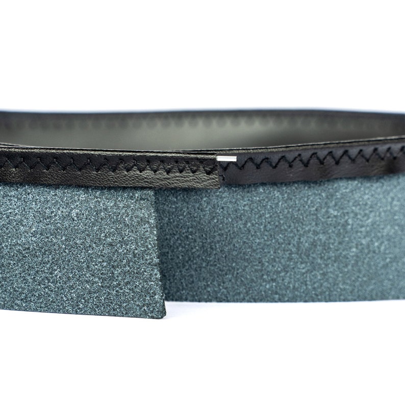 Läderhattband 35 mm SVART svettband Millinery supply bild 3