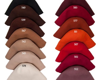 Wool felt body cones in 31 colors Felt bodies for Millinery hat hood