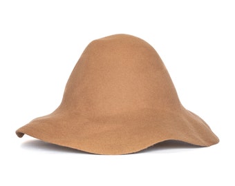 CAMEL wool capeline felt hood colors for Millinery semi-product hat