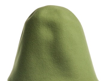 GREEN pistachio hood wool felt body cone colors for Millinery semi-product hat