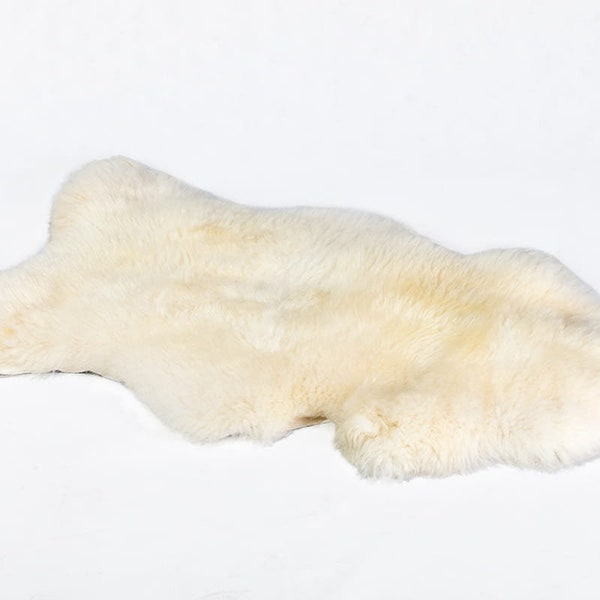 Brand New HUGE White Ivory Genuine Merino Sheepskin Fur Rug Carpet