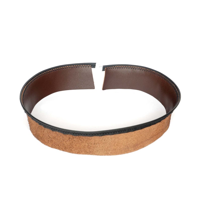 Leather Hat Tape 35 Mm BROWN Bias Tape Sweatband Hat Filler Etsy