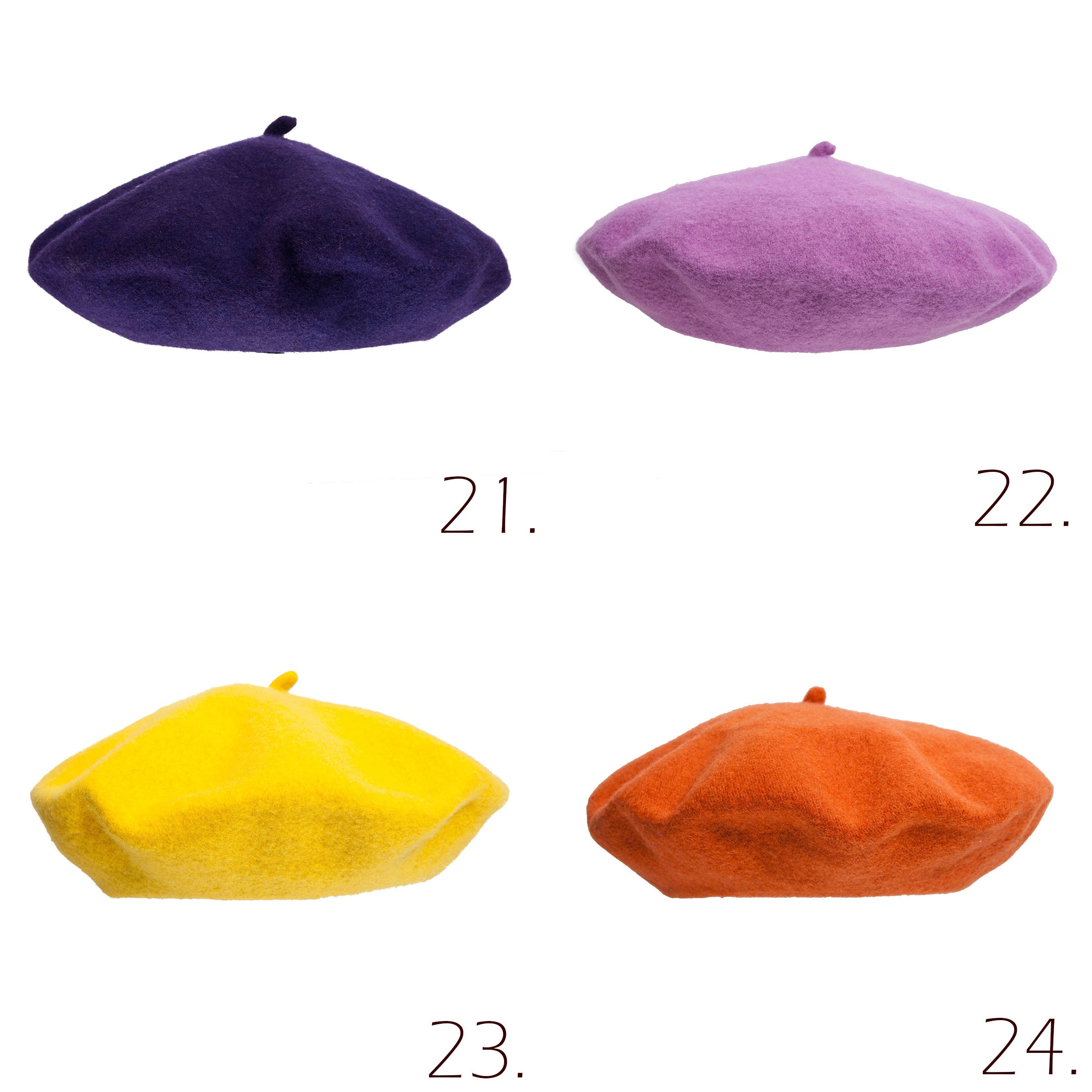 Vintage Molded Wool Hat Beanie Beret Cap Sculptural Concave Structured WPL4384 Cepes Beret - Ysolda main image 4