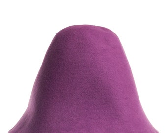Couleurs du cône du corps en feutre de laine à capuche VIOLA pour chapeau semi-produit de chapellerie