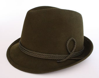 Sombrero de caza verde hecho a mano kapelusz myśliwski