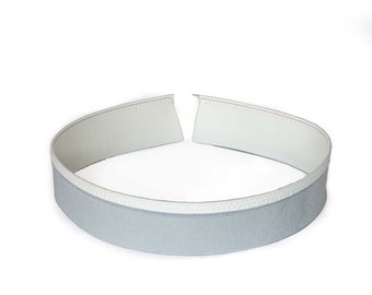 Leather Hat tape 35mm WHITE sweatband Millinery supply
