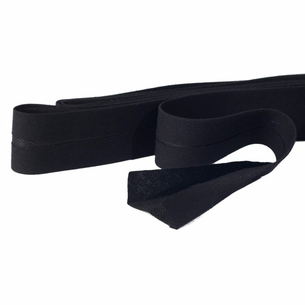 Hutband 30 mm SCHWARZ SMOOTH Schrägband Schweißband Hutfüller für Meter Hutmacherbedarf PBW/FO0