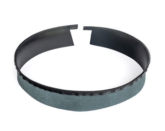 Leather Hat tape 35mm BLACK sweatband Millinery supply
