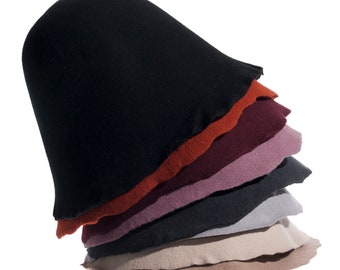 SET 8 PCS hoods wool felt body Millinery semi-product hat