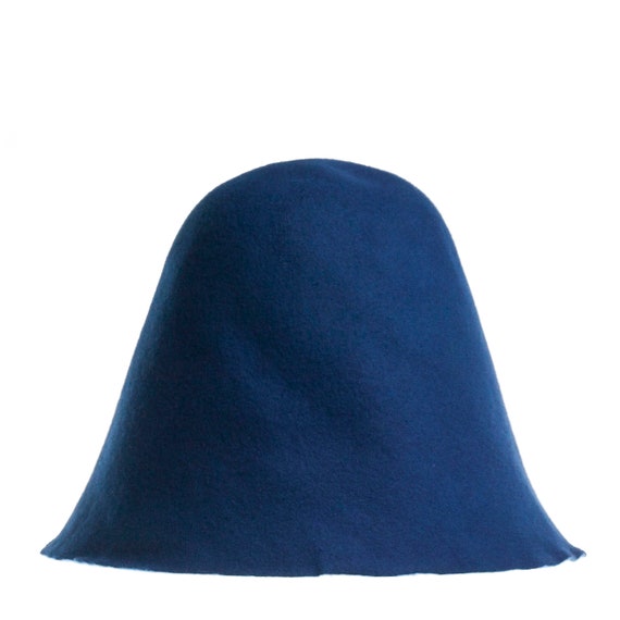ROYAL BLUE Haube Wollfilz Körper Kegel Farben für Hutmacherei halb