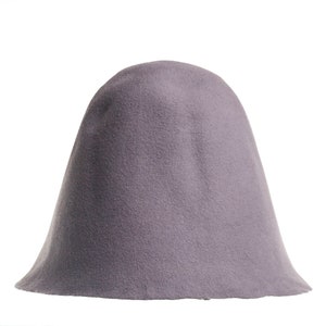 LIGHT GREY hood wool felt body Millinery semi-product hat