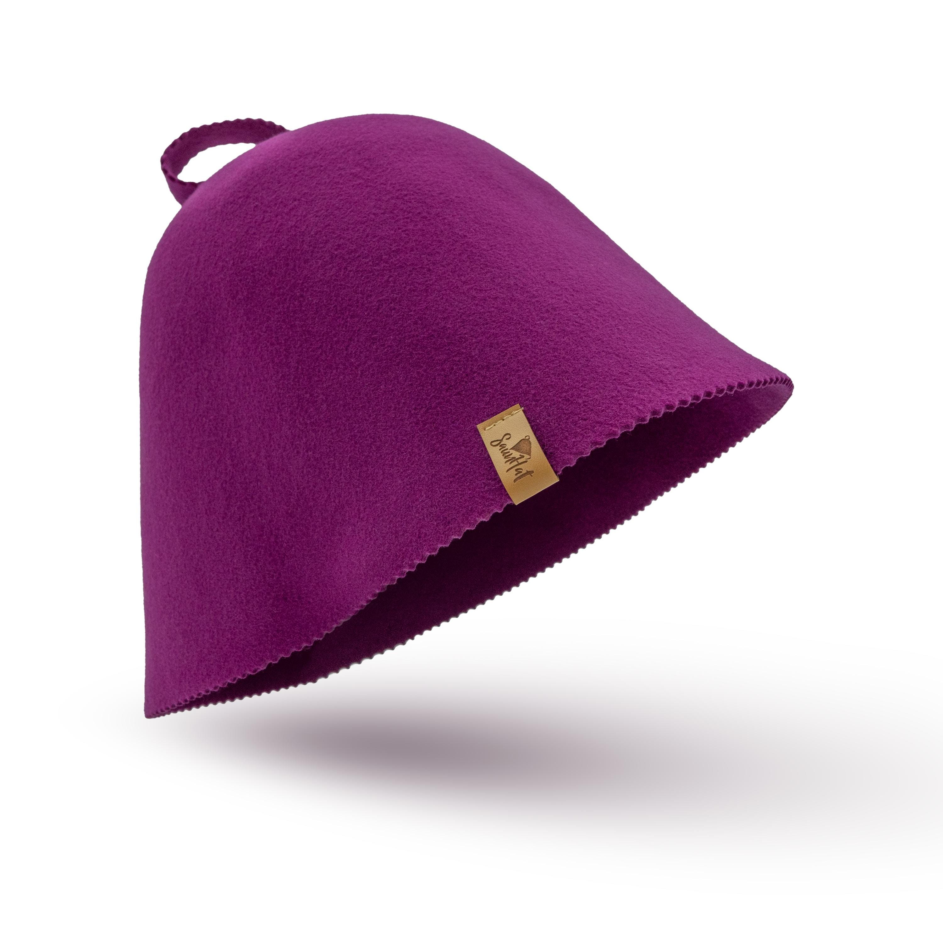 Gorro SAUNA FUCSIA 100% lana hecho a mano