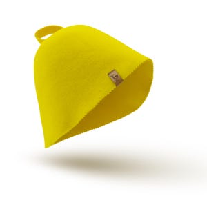 SAUNA Hat YELLOW 100% wool handmade