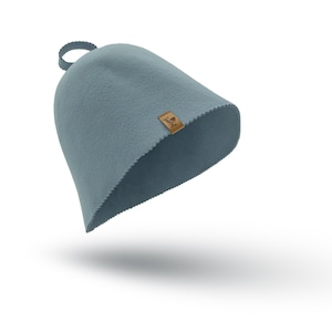 SAUNA Hat LIGHT BLUE 100% wool handmade