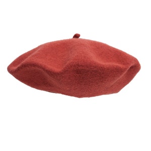 GINGER BERET mit cablou 100% wolle französicher Stil
