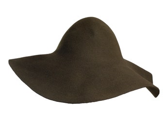 ARMY GREEN wool capeline felt hood colors for Millinery semi-product hat