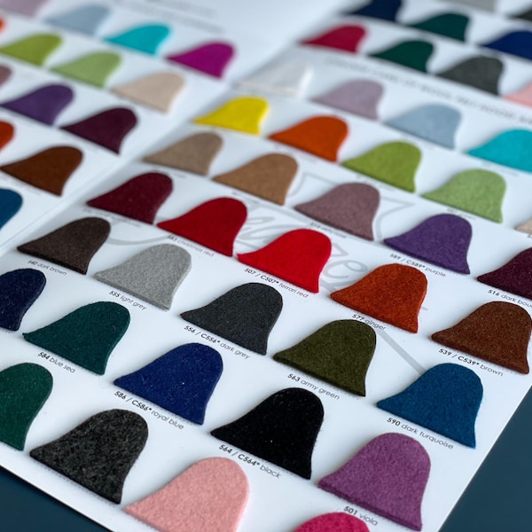 Wool felt body 34 colors Millinery HOOD hat