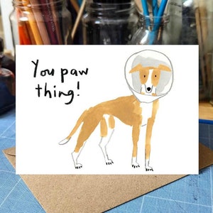 Ta patte ! Carte de rétablissement Whippet