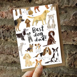 Best Dog Dad Card
