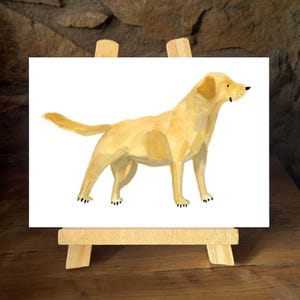 A5 Illustrated Labrador Retriever Print- 4 Colour Options