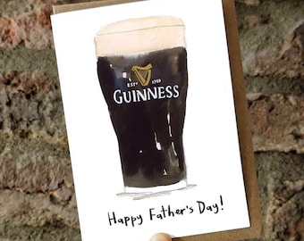 Guinness-kaart voor gelukkige Vaderdag