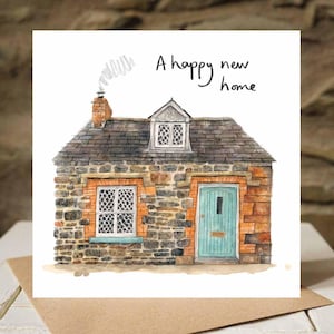 A happy new home- Cosy cottage card